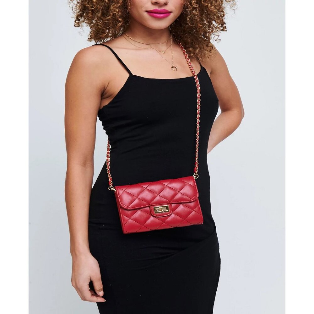 URBAN EXPRESSIONS Wendy Quilted Crossbody - Chocolate - Picture 5 of 6